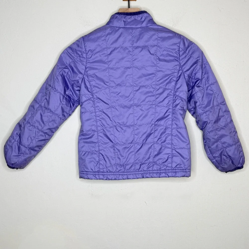REI Girls S 8 Purple Quilted Puffer Jacket Polyester Full Zip Gorpcore Outdoor